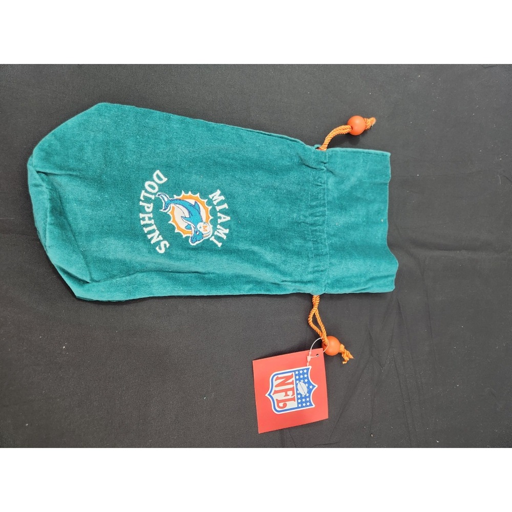 Miami Dolphins Wine‎  Gift Bag Sc Christmas With Ties